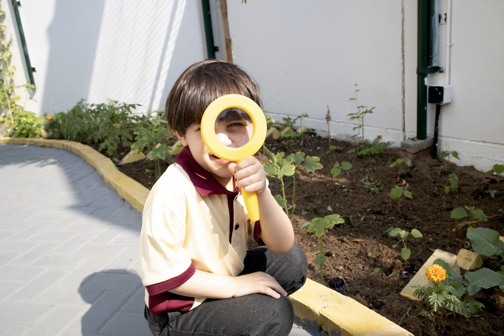 Boy outdoors